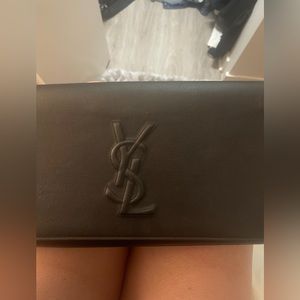 Brand new Yves Saint Laurent black evening clutch